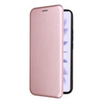 For Xiaomi Redmi K60 / K60 Pro Carbon Fiber Texture Flip Leather Phone Case(Pink)