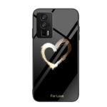 For Xiaomi Redmi K60/K60 Pro Colorful Painted Glass Phone Case(Black Love)