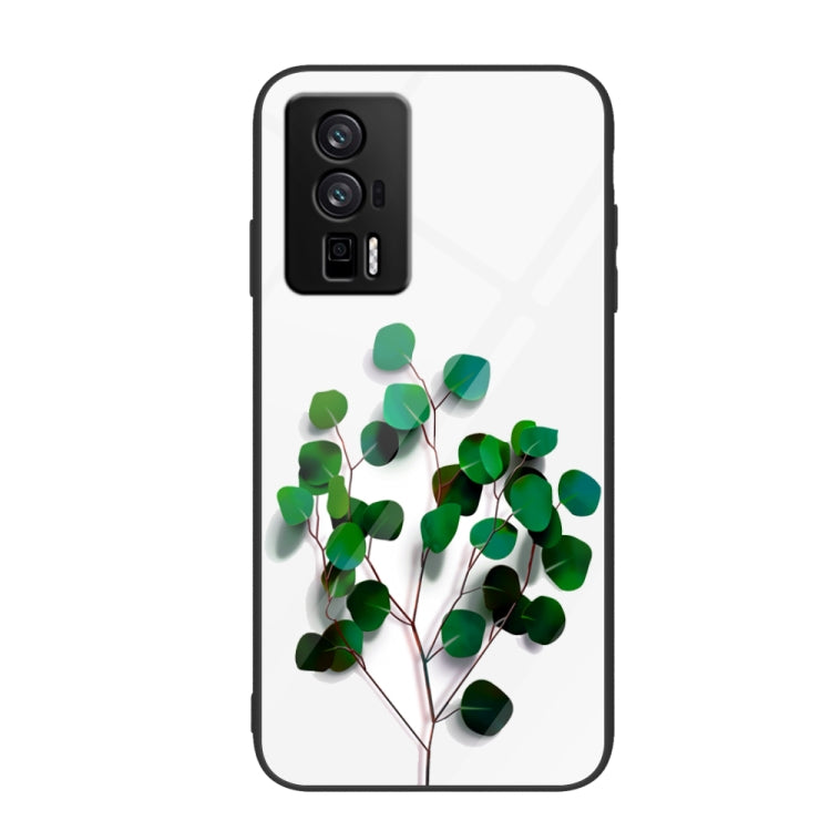 For Xiaomi Redmi K60/K60 Pro Colorful Painted Glass Phone Case(Sapling)