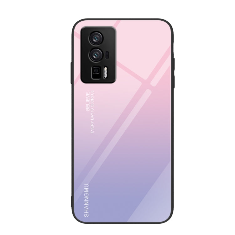 For Xiaomi Redmi K60/K60 Pro Colorful Painted Glass Phone Case(Purple Sky)