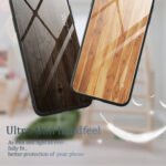 For Xiaomi Redmi K60/K60 Pro Wood Grain Glass Phone Case(Dark Brown)