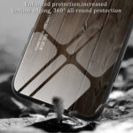 For Xiaomi Redmi K60/K60 Pro Wood Grain Glass Phone Case(Dark Brown)