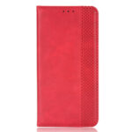 For Xiaomi Redmi K60 5G / K60 Pro Magnetic Buckle Retro Texture Leather Phone Case(Red)