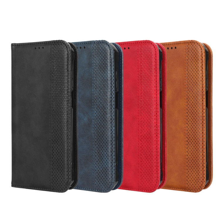 For Xiaomi Redmi K60 5G / K60 Pro Magnetic Buckle Retro Texture Leather Phone Case(Red)