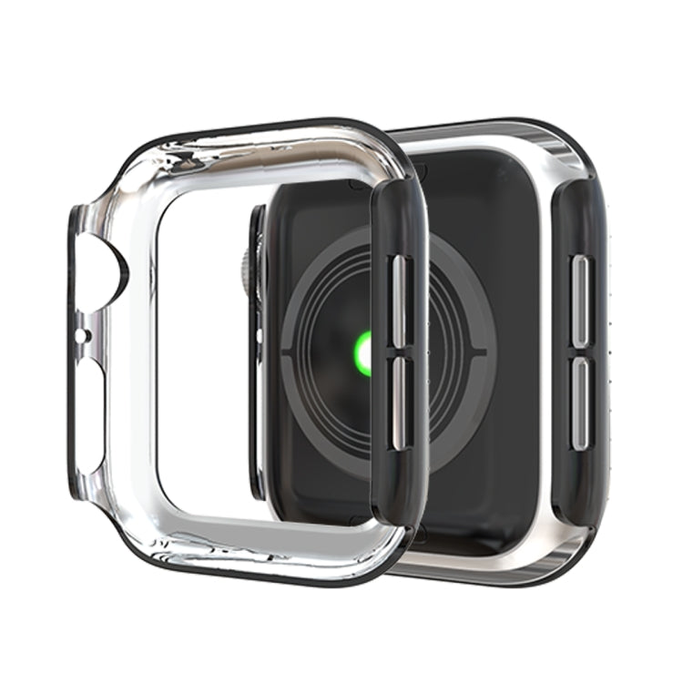 For Apple Watch Series 5 & 4 40mm Double Row Diamonds PC Protective Case(Black)