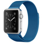 For Apple Watch Series 7 41mm / 6 & SE & 5 & 4 40mm / 3 & 2 & 1 38mm Milanese Loop Magnetic Stainless Steel Watch Band(Porcelain Blue)