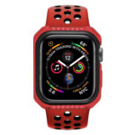 For Apple Watch Series Series 3 & 2 & 1 42mm Shockproof Two Color Protective Case(Red Black)