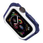 For Apple Watch Series Series 3 & 2 & 1 42mm Shockproof Two Color Protective Case(Blue White)