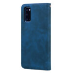 For Samsung Galaxy S20 Frosted Business Magnetic Horizontal Flip PU Leather Case with Holder & Card Slot & Lanyard(Blue)