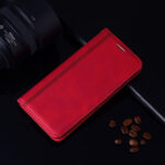 For Samsung Galaxy S20 Frosted Business Magnetic Horizontal Flip PU Leather Case with Holder & Card Slot & Lanyard(Red)