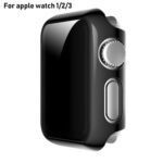 For Apple Watch Series 3 & 2 & 1 42mm Full Coverage Plating Glass Case(Black)