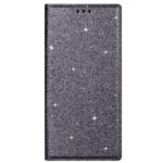 For Samsung Galaxy S20 Ultrathin Glitter Magnetic Horizontal Flip Leather Case with Holder & Card Slots(Gray)