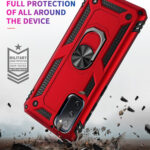 For Samsung Galaxy S20 FE 5G Shockproof TPU + PC Protective Case with 360 Degree Rotating Holder(Gold)