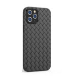 For iPhone 12 Pro Max BV Woven All-inclusive Shockproof Case(Black)