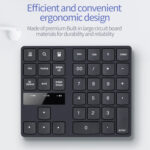 533 35 Keys 2.4G Ultra-thin Design Wireless Charging Digital Keyboard