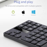 533 35 Keys 2.4G Ultra-thin Design Wireless Charging Digital Keyboard