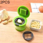 2 PCS Multi-purpose Mini Kitchen Tool Vegetable Garlic Manual Slicer Cutter Chopper Random Color Delivery