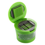 2 PCS Multi-purpose Mini Kitchen Tool Vegetable Garlic Manual Slicer Cutter Chopper Random Color Delivery