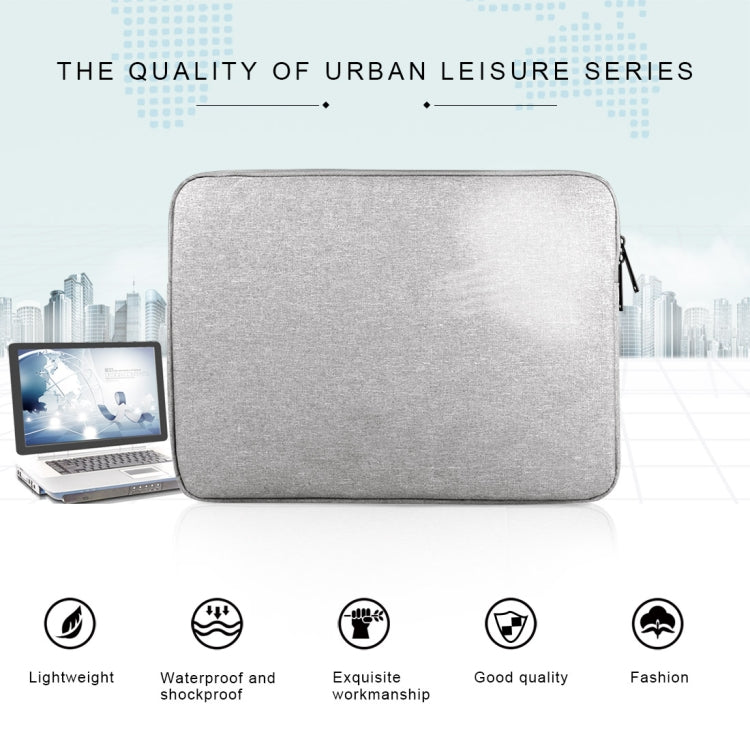 For 13 inch and Below Universal Wearable Oxford Cloth Soft Business Inner Package Laptop Tablet Bag(Grey)