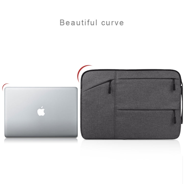 Universal Multiple Pockets Wearable Oxford Cloth Soft Portable Simple Business Laptop Tablet Bag, For 13.3 inch and Below Macbook, Samsung, Lenovo, Sony, DELL Alienware, CHUWI, ASUS, HP (Black)