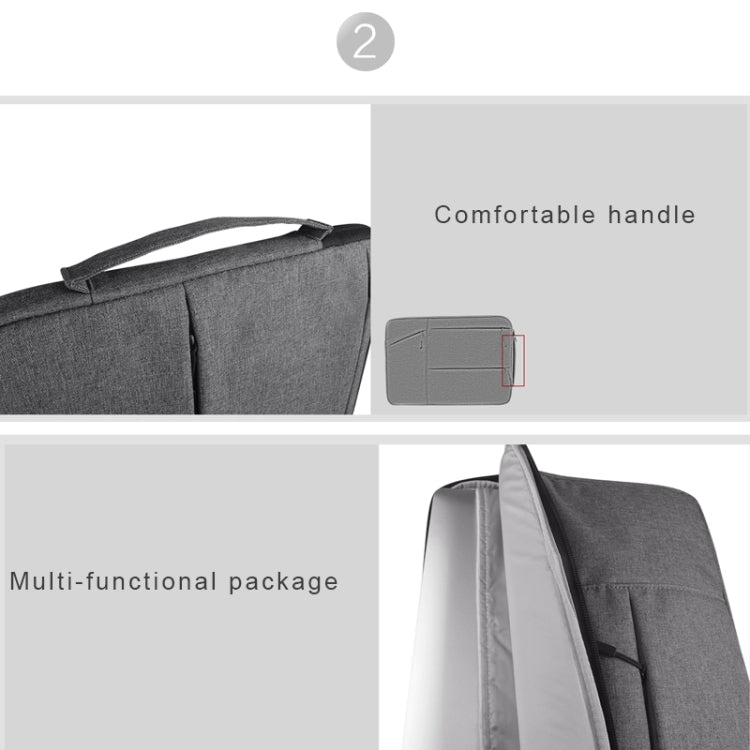 Universal Multiple Pockets Wearable Oxford Cloth Soft Portable Simple Business Laptop Tablet Bag, For 13.3 inch and Below Macbook, Samsung, Lenovo, Sony, DELL Alienware, CHUWI, ASUS, HP (Black)