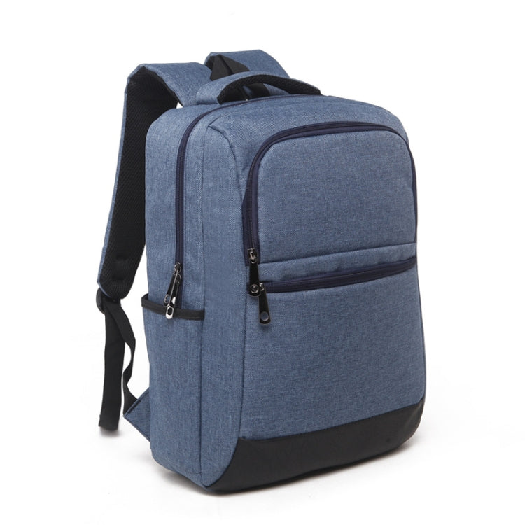 Universal Multi-Function Oxford Cloth Laptop Computer Shoulders Bag Business Backpack Students Bag, Size: 42x30x11cm, For 15.6 inch and Below Macbook, Samsung, Lenovo, Sony, DELL Alienware, CHUWI, ASUS, HP(Blue)