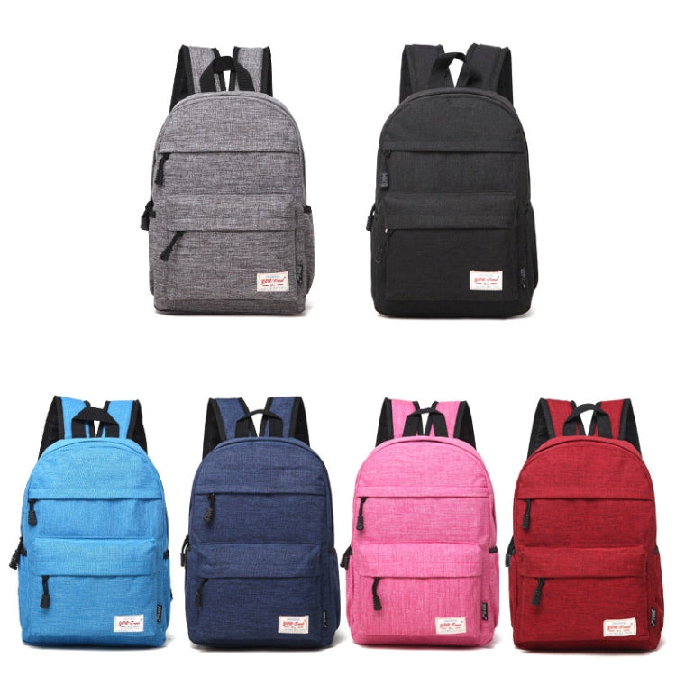 Universal Multi-Function Canvas Cloth Laptop Computer Shoulders Bag Leisurely Backpack Students Bag, Size: 36x25x10cm, For 13.3 inch and Below Macbook, Samsung, Lenovo, Sony, DELL Alienware, CHUWI, ASUS, HP(Black)