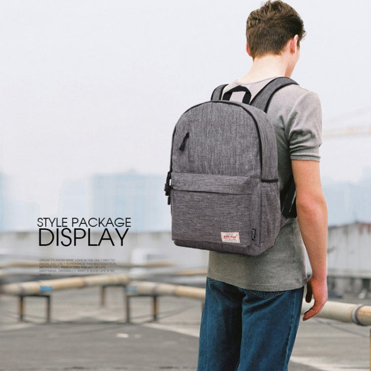 Universal Multi-Function Canvas Laptop Computer Shoulders Bag Leisurely Backpack Students Bag, Small Size: 37x26x12cm, For 13.3 inch and Below Macbook, Samsung, Lenovo, Sony, DELL Alienware, CHUWI, ASUS, HP(Black)