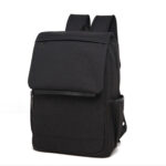 Universal Multi-Function Canvas Laptop Computer Shoulders Bag Leisurely Backpack Students Bag, Size: 42x30x12cm, For 15.6 inch and Below Macbook, Samsung, Lenovo, Sony, DELL Alienware, CHUWI, ASUS, HP(Black)