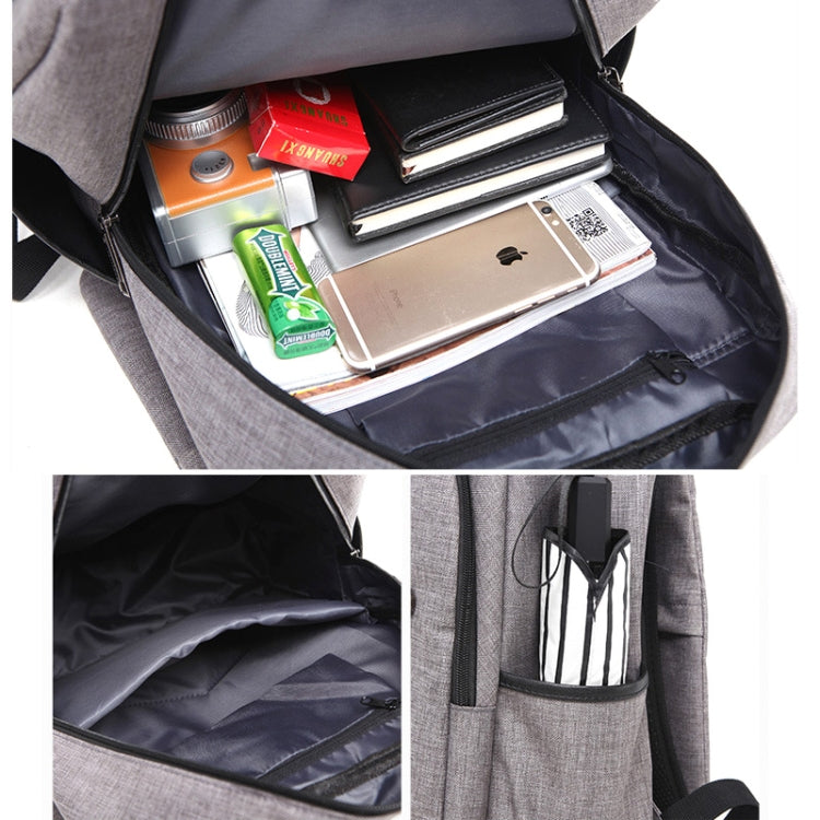 Universal Multi-Function Canvas Laptop Computer Shoulders Bag Leisurely Backpack Students Bag, Size: 42x30x12cm, For 15.6 inch and Below Macbook, Samsung, Lenovo, Sony, DELL Alienware, CHUWI, ASUS, HP(Blue)