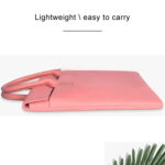 15.4 inch Universal Wearable Soft Handle Portable Laptop Tablet Bag, For Macbook, Samsung, Lenovo, Sony, DELL Alienware, CHUWI, ASUS, HP(Pink)