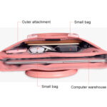 15.4 inch Universal Wearable Soft Handle Portable Laptop Tablet Bag, For Macbook, Samsung, Lenovo, Sony, DELL Alienware, CHUWI, ASUS, HP(Pink)