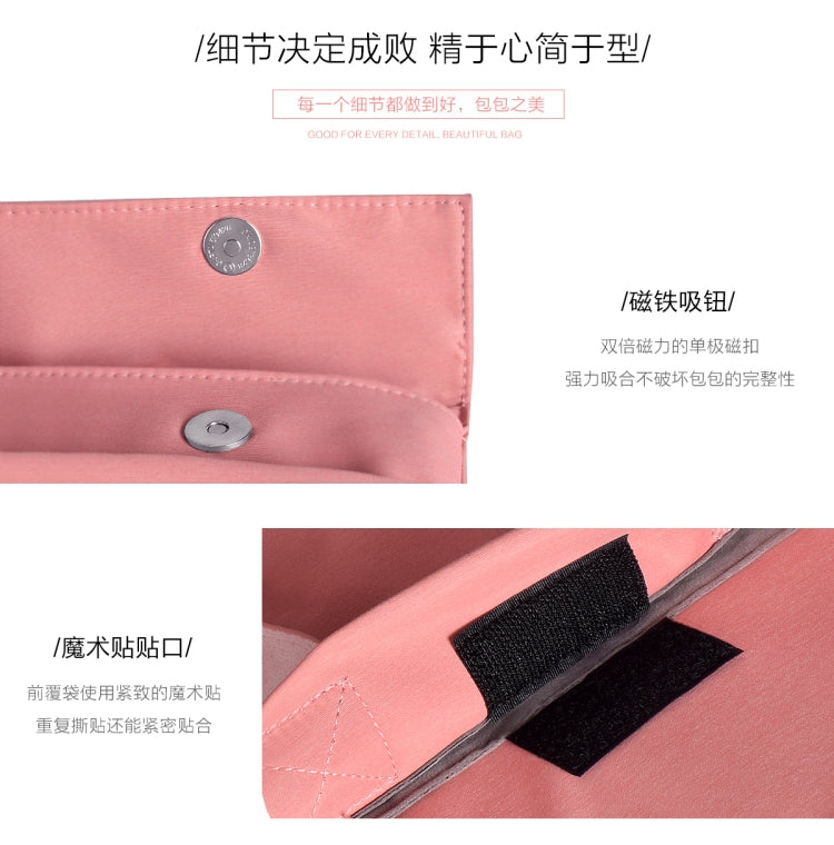 15.4 inch Universal Wearable Soft Handle Portable Laptop Tablet Bag, For Macbook, Samsung, Lenovo, Sony, DELL Alienware, CHUWI, ASUS, HP(Pink)