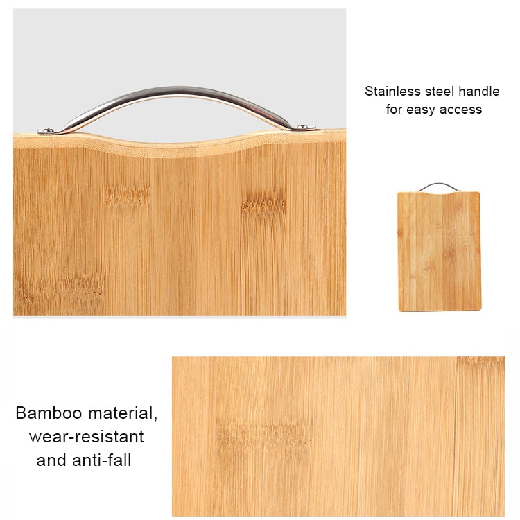 Kitchen Rectangular Bamboo Chopping Block Thickening Cutting Board,  Size: 34cm x 24cm