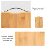 Kitchen Rectangular Bamboo Chopping Block Thickening Cutting Board,  Size: 32cm x 22cm