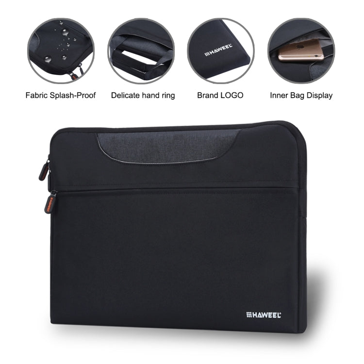 HAWEEL 15.6inch Laptop Handbag, For Macbook, Samsung, Lenovo, Sony, DELL Alienware, CHUWI, ASUS, HP, 15.6 inch and Below Laptops(Black)