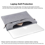 HAWEEL 15.6inch Laptop Handbag, For Macbook, Samsung, Lenovo, Sony, DELL Alienware, CHUWI, ASUS, HP, 15.6 inch and Below Laptops(Grey)