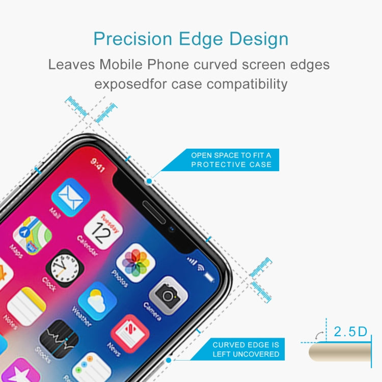 For iPhone 11 Pro / XS / X Surface Hardness Explosion-proof Non-full Screen Tempered Glass Screen Film