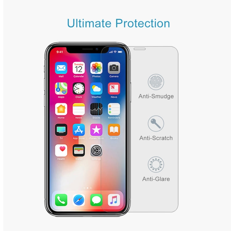 For iPhone 11 Pro / XS / X Surface Hardness Explosion-proof Non-full Screen Tempered Glass Screen Film
