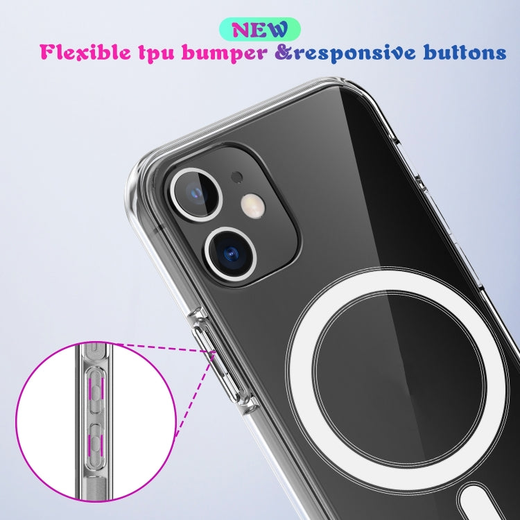 For iPhone 7 Plus / 8  Plus Magsafe Case Simple Magnetic Ring All-inclusive Clear Crystal Acrylic PC +TPU Shockproof Case