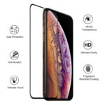 For iPhone 11 Pro Max / XS Max ENKAY Hat-Prince 0.26mm 9H 6D Curved Full Screen Tempered Glass Film(Black)