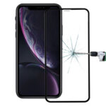 For iPhone 11 / XR Carbon Fiber Soft Edges Tempered Glass Film(Black)