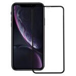 For iPhone 11 / XR Carbon Fiber Soft Edges Tempered Glass Film(Black)