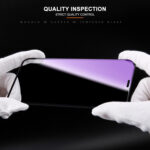 For iPhone 11 / XR mocolo 0.33mm 9H 3D Round Edge Anti Blue-ray Tempered Glass Film(Black)