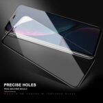 For iPhone 11 / XR mocolo 0.33mm 9H 2.5D Silk Print Tempered Glass Film(Black)