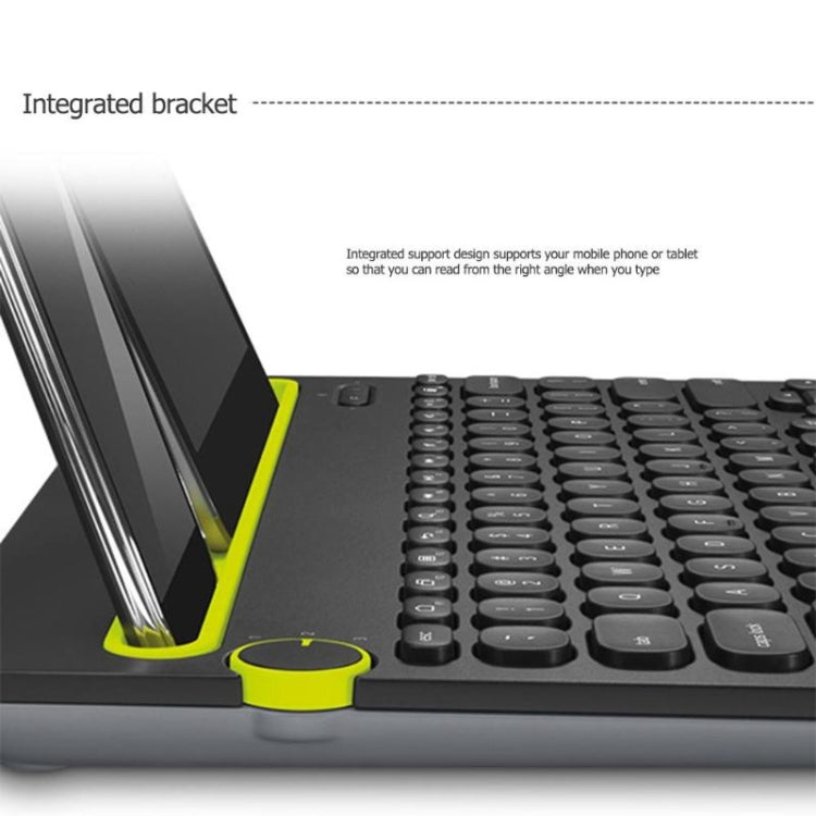 Logitech K480 Multi-device Bluetooth 3.0 Wireless Bluetooth Keyboard with Stand (Black)