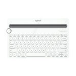 Logitech K480 Multi-device Bluetooth 3.0 Wireless Bluetooth Keyboard with Stand (White)