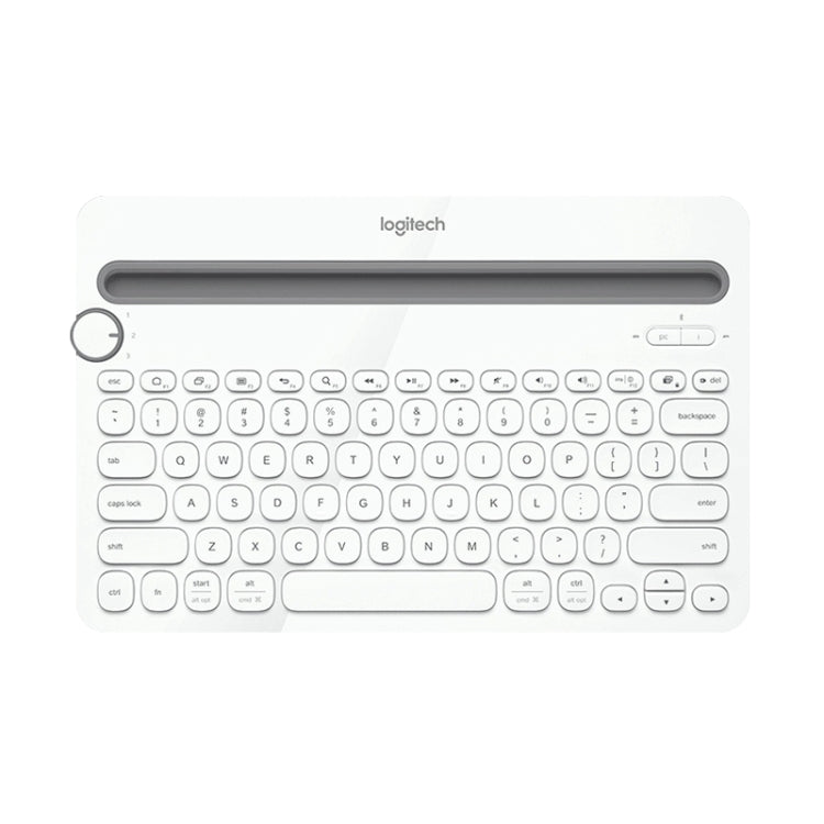 Logitech K480 Multi-device Bluetooth 3.0 Wireless Bluetooth Keyboard with Stand (White)