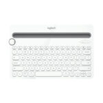 Logitech K480 Multi-device Bluetooth 3.0 Wireless Bluetooth Keyboard with Stand (White)