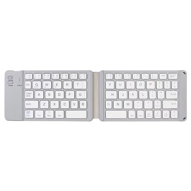 B05 USB Charging Portable Mini Folding Bluetooth Wireless Keyboard (White)